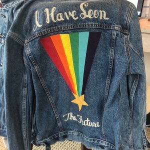 Levi’s pride tracker denim jacket.